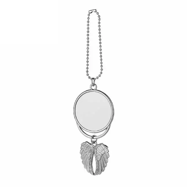 [PF-000475] Round with angel wings | Sublimation Blanks