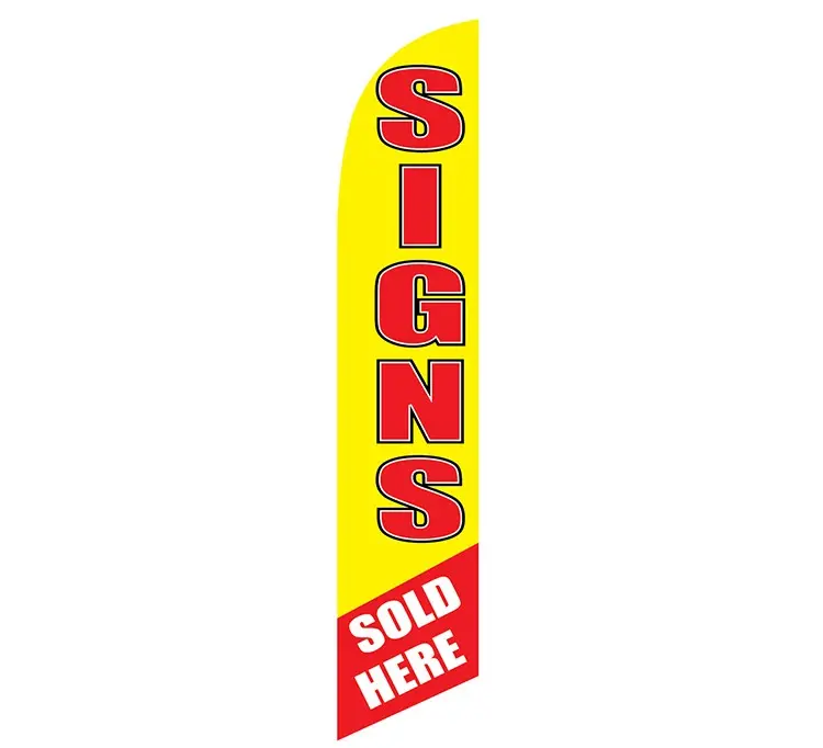 [PF-027564] Signs Sold Here Banner Flag