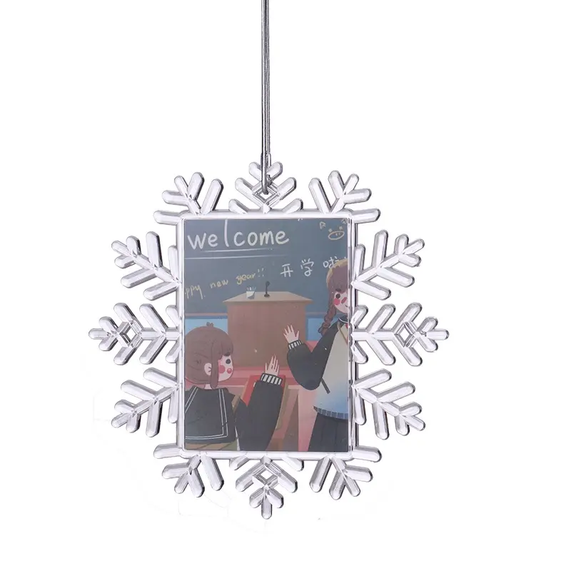 [PF-027612] Snowflake Transparent, Christmas Ornament | Sublimation Blanks