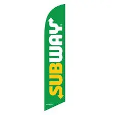 [PF-027751] Subway Banner Flag Logo Green