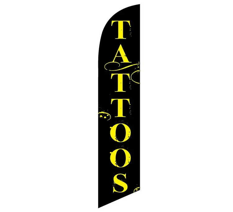 [PF-027783] Tattoos Black Banner Flag