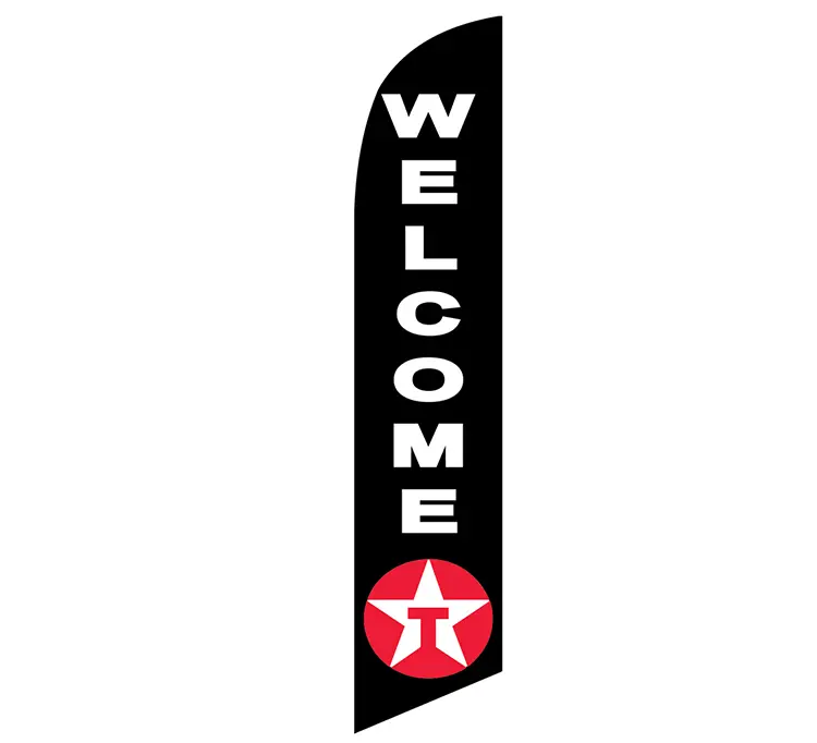 Texaco Welcome Banner Flag