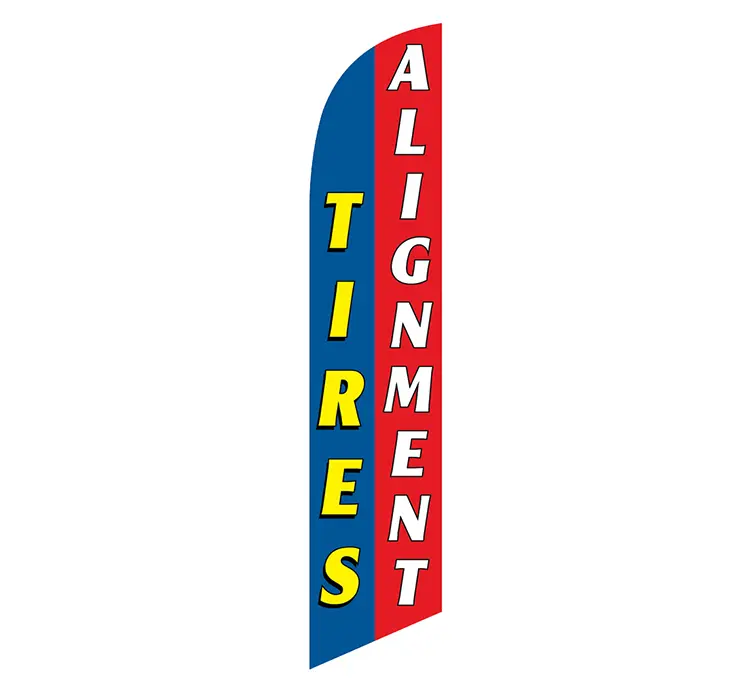 [PF-027816] Tires and Alignment Banner Flag