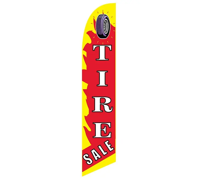 [PF-027815] Tires Sale Banner Flag