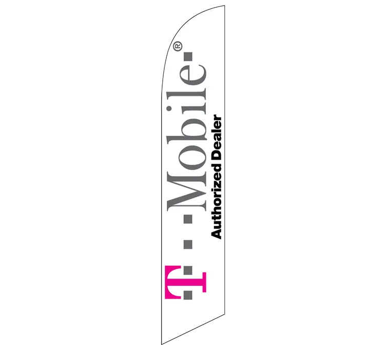 [PF-027767] T-Mobile Authorized Dealer White Banner Flag