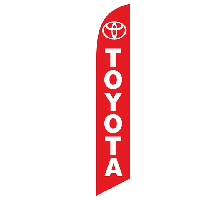 Toyota Red Banner Flag