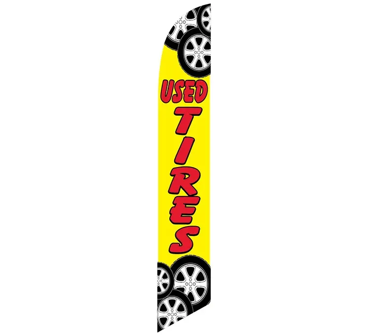 Used Tires Banner Flag