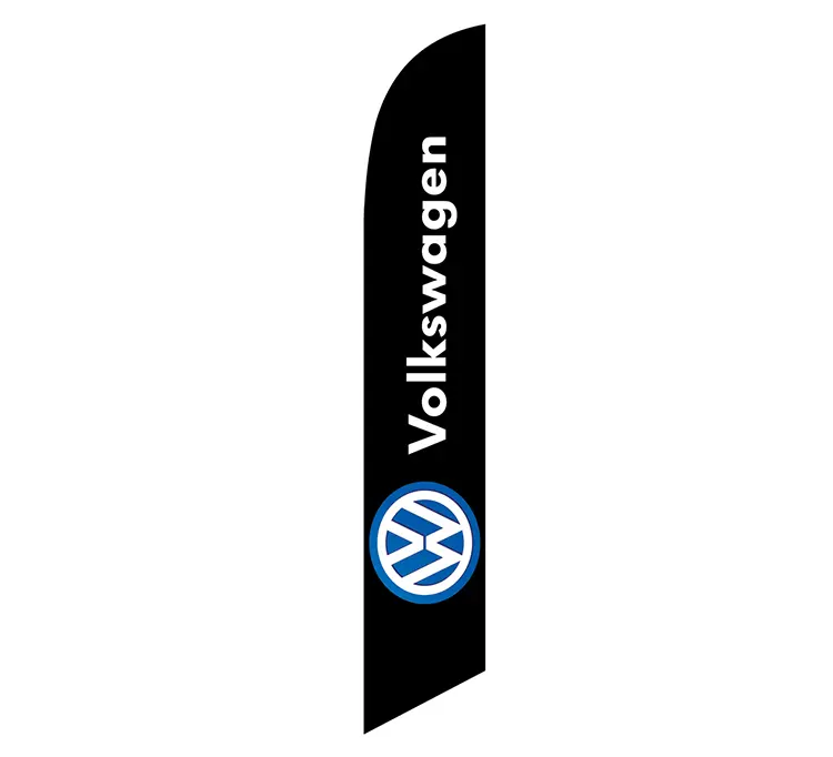 Volkswagen Black Banner Flag