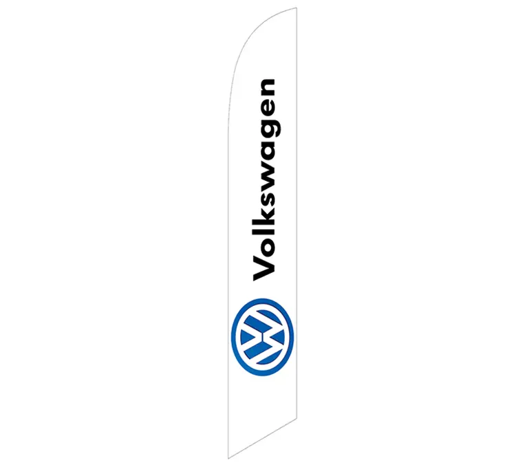 Volkswagen White Banner Flag