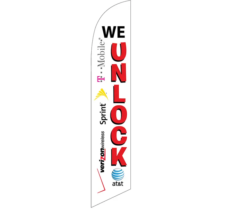 [PF-027918] We Unlock (Company Brands Logo) Banner Flag