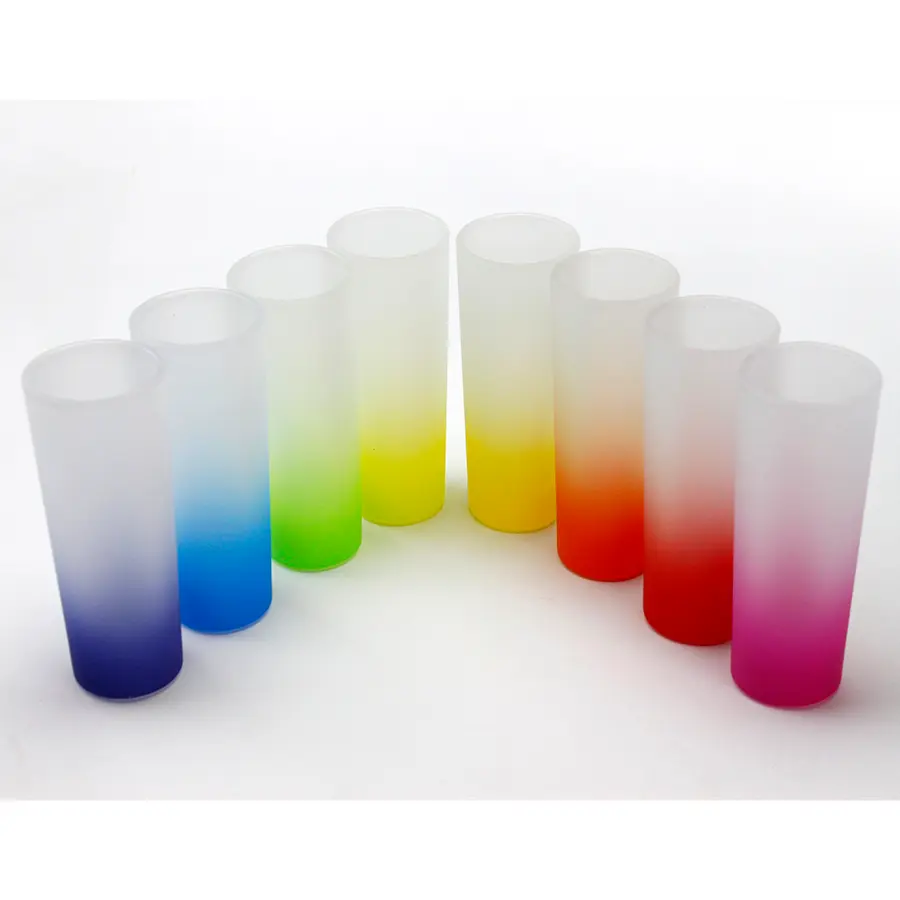 [PFV-020175] 3oz Shot Glass Gradient Color | Sublimation Blanks (Lemon Yellow)